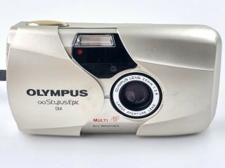Rare Olympus Stylus Epic Dlx Point And Shoot Camera (35mm F2.  8 Lens)