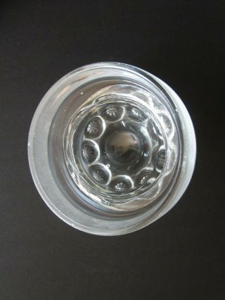 Vtg LE Smith Set of 4 Moon & Stars Clear Canister Glass Jar Set with Lids JF 6