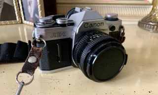 Vintage Canon Ae - 1 Professional Camera With Oem Case Hipster Retro Strap