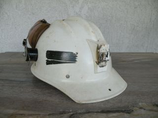 Vintage Bullard Miner ' s Hard Hat white 2