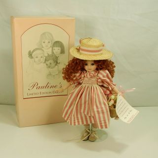Limited Edition A Day At The Fair Doll By Pauline Bjonness - Jacobsen,  Porcelain
