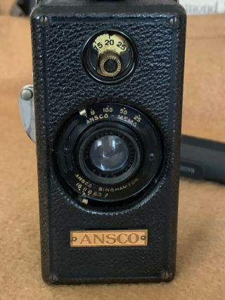 Ansco Memo Vintage Cartridge Half Frame 35mm Box Camera With 4 Film Cartridges