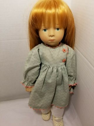Vintage Gotz Doll Sosette By Sylvia Natterer Red Hair Blue Eyes 15  Tall