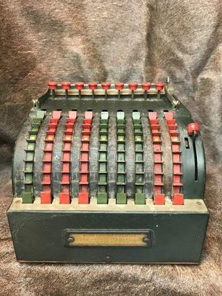 Vintage Star Adding Machine.  By Todd Protectograph Co.  Ny.  Pat Date Nov 22 1921