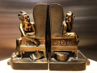 Vintage K&o Co.  Sweethearts Metal Bookends -