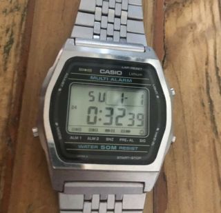 Vintage Casio Digital Watch W55 Rare 1980’s For Restoration Module 181 Japan H