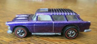 Vintage 1969 Redline Hot Wheels Car Classic Nomad Purple W/white Interior