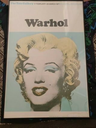 Andy Warhol - Marilyn Monroe / Tate Gallery London Rare 1971 Poster