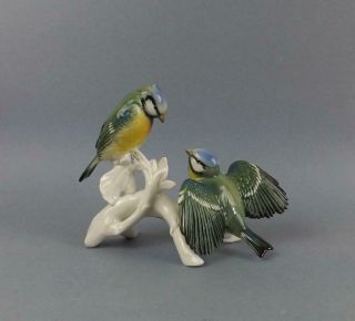 Vintage Porcelain Volksted Dresden Figurine Of A Bird By Karl Ens