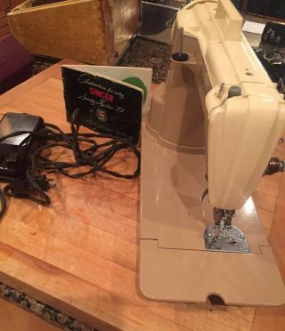 Vintage Singer 301A Sewing Machine W Bobbin Case Simanco 45750 & Instructions 4