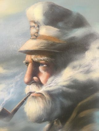 G Fobis,  Captain of the Sea Vintage Nautical Framed Picture 20x24 Frame 3