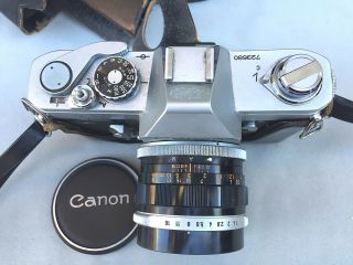 Canon FT QL 35mm Camera with 50mm 1:1.  4 285125 With Case - Vintage 3