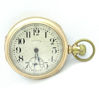 Antique 1888 Illinois 7 Jewel Wind Pocket Watch 18s Grade I.  W.  C.  Repair 20 Yr Gf