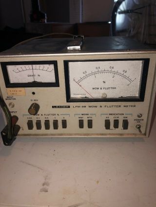 Vintage - Leader Lfm - 39 Wow And Flutter Meter