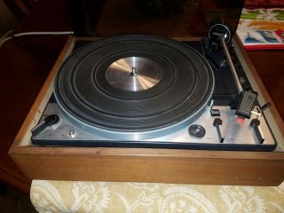 Classic Vintage Dual 1229 Turntable For Playing Vinyl - Wood With Cover