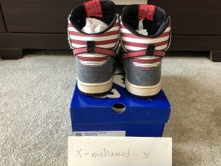 NIKE SB DUNK HIGH BORN IN THE USA 4th of JULY SIZE 10 OG RARE 3