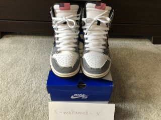 NIKE SB DUNK HIGH BORN IN THE USA 4th of JULY SIZE 10 OG RARE 5
