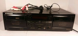 Ct - W606dr Vintage Pioneer Full Featured Double Auto - Reverse Cassette Deck - Ppd