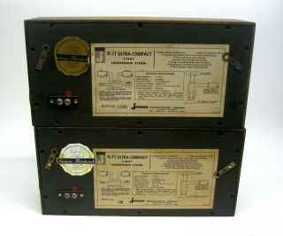 Vintage JENSEN X - 11 Ultra Compact 2 - Way Speakers 5
