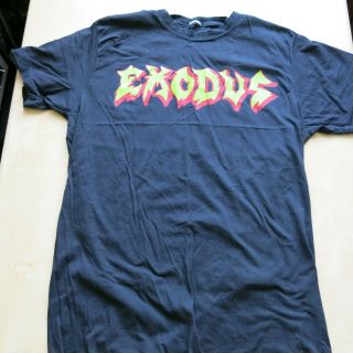 Exodus Good Friendly Violent Fun Vintage 1980s Gig / Tour T - Shirt L