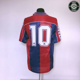 Romario 10 Barcelona Vintage Kappa Home Football Shirt Jersey 1992/95 (l)