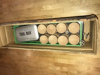Rare 212 Gondola W/ Toolbox,  Tools,  & Barrels Standard Box