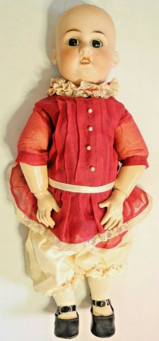 14 - Inch Antique German Bisque/compo Ball - Jointed Doll | Socket Head,  No Wig