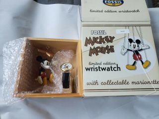 Rare Vintage Fossil Watch Only 1000 Made 649 Mickey Mouse With Marionette