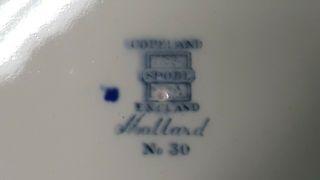 Vintage Copeland Spode Upland Game Mallard No.  30 Cobalt Dinner Plate 4