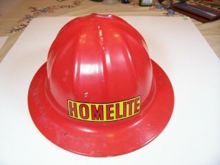 Vintage Homelite,  B.  F.  Mcdonald Co.  Hard Hat,  Safety Helmut,  Aluminum