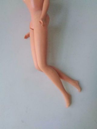 1969 Talking Barbie Doll in Orange Swimsuit BLONDE Ponytail MUTE N/Mint 7