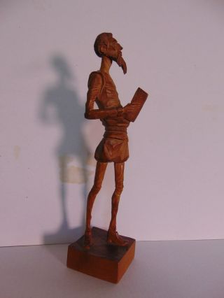 Don Quixote - Ouro Artesania - Vintage - Hand Carved Wood Figurine - 576 - 2