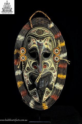 Fine Vintage Carved Tambanum Spirit Mask,  Iatmul,  Png,  Papua Guinea,  Oceanic