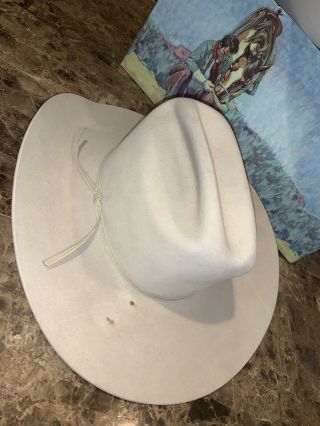 Men’s Vintage Stetson Size 57 D4 Ranch Tan 7 - 1/8r Xxxxx Cowboy Hat Western Wear