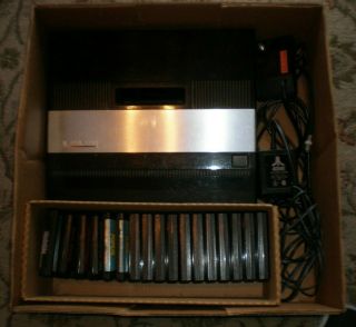 Vintage Atari 5200 4 - Port With 2 Controllers All Cords And 18 Games.  WOW 4