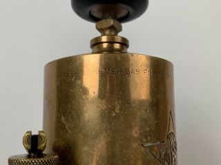 POWELL BOSON,  1 PINT,  Rare Bessemer Version Hit & Miss Gas Engine Brass Oiler 3