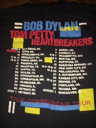 Vintage 1986 Bob Dylan Tom Petty & The Heartbreakers True Confessions L/xl 4