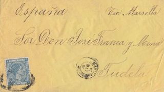 Philippines To Spain 1881 Cover Rare