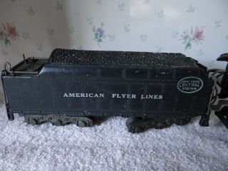 Vintage American Flyer Engine 326 and Coal Car as Found 3