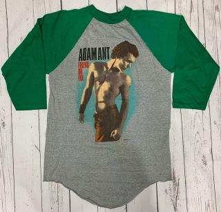 Adam Ant Shirt Vintage T - Shirt 1983 Pure Sex Tour Wave Punk Rock Band