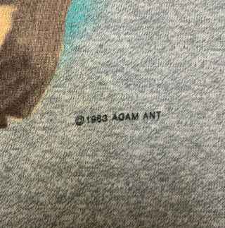 Adam Ant Shirt Vintage T - Shirt 1983 Pure Sex Tour Wave Punk Rock Band 3