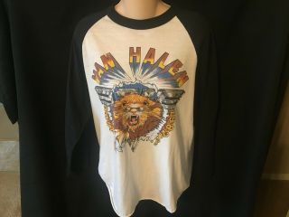 Vintage Van Halen Diver Down Concert Shirt 1982 Hide Your Sheep Tour Xl 80 