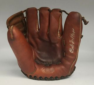 Vintage Bob Feller Jc Higgins 1638 Model Baseball Glove Cleveland Indians Hof