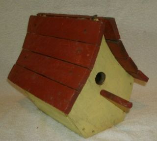 Primitive French Country Antique Birdhouse One - Of - A Kind Collector Vintage Old