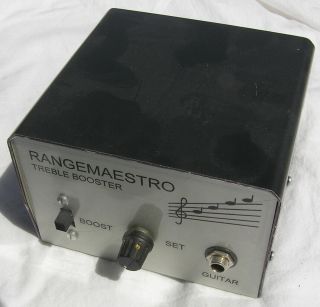 Range Master Treble Booster With Oc75 Vintage Mullard Fuzz Germanium Transistor