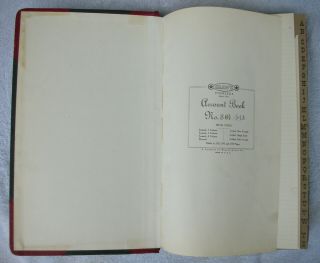 Vtg Shaw ' s Large Account Ledger Book 472 Pages Alphabet Tabbed 14 