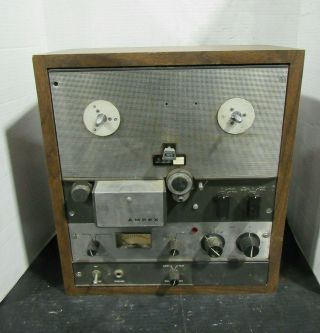 Vintage Ampex Model Ag - 600 Reel To Reel Tape Recorder