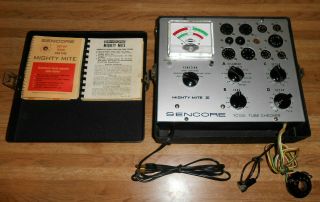 Vintage Sencore Tc - 130 Mighty Mite Iii Tube Tester W/ Manuals