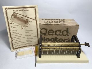Vintage Read Smocking Pleater 16 Row With Instructions Box Screwdriver
