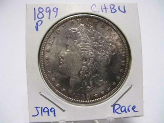 Very Rare 1899 P Morgan Dollar Choice Bu Estate Coin J199